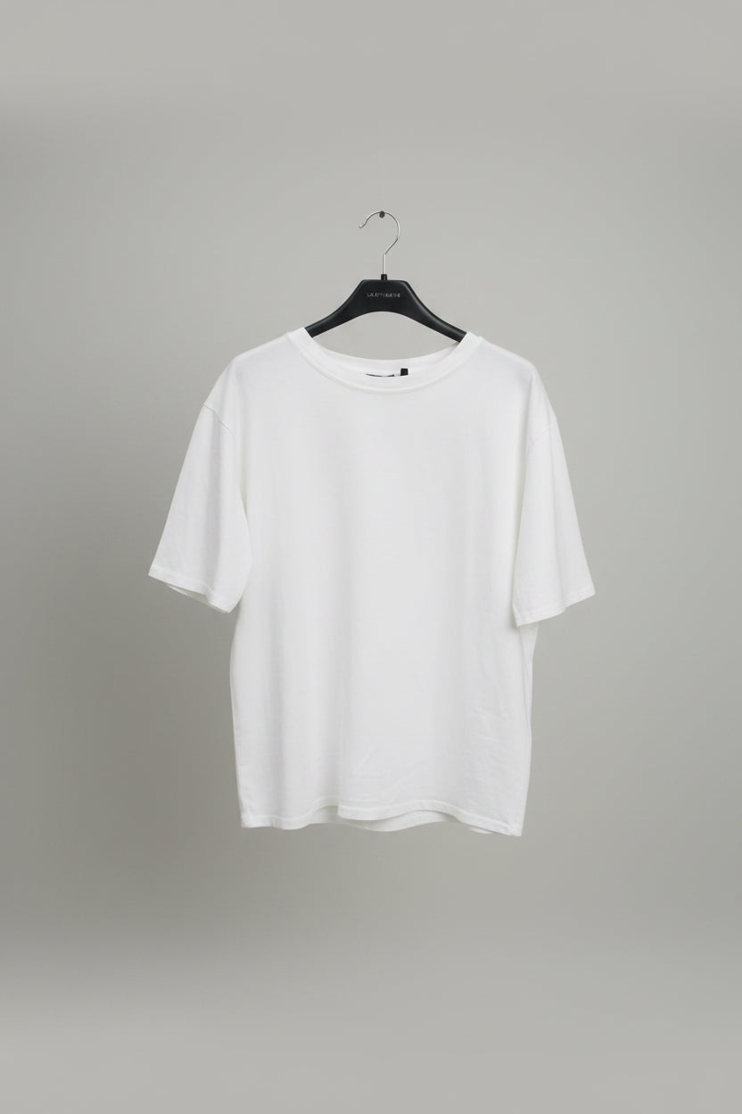 T-Shirt Basic a Manica Corta — Bianco e Coccio, Taglia Unica