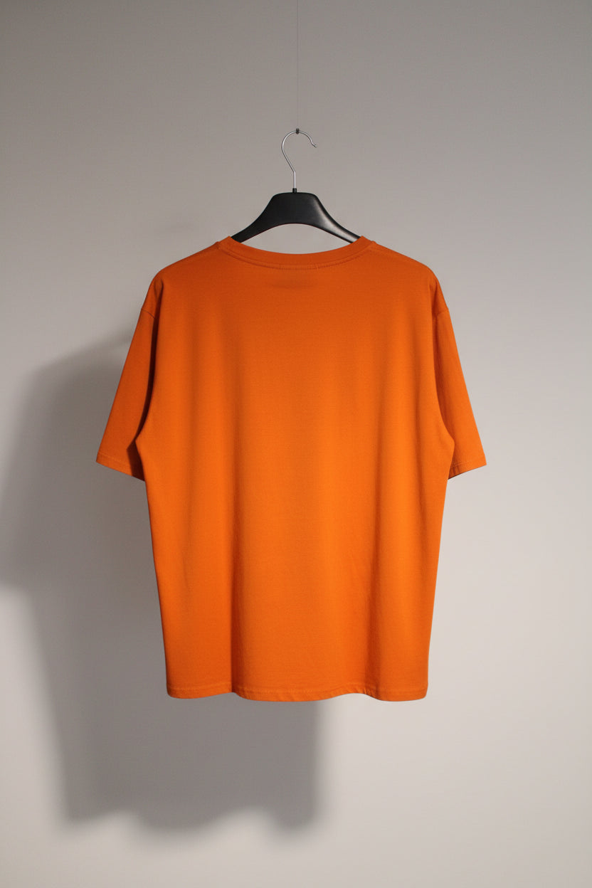 T-Shirt Basic a Manica Corta — Bianco e Coccio, Taglia Unica