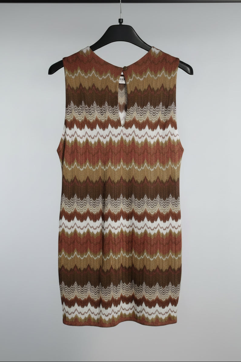 Top a Canottiera Fantasia Missoni Multicolore — 100% Poliestere