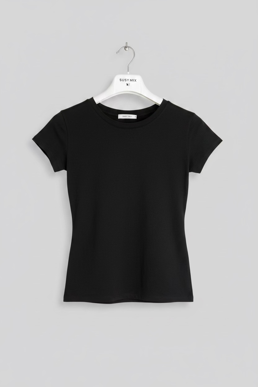 T-Shirt Slim Girocollo Manica Corta