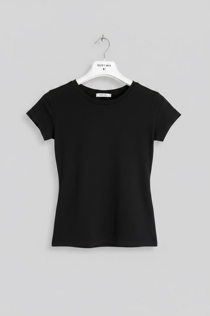 T-Shirt Slim Girocollo Manica Corta