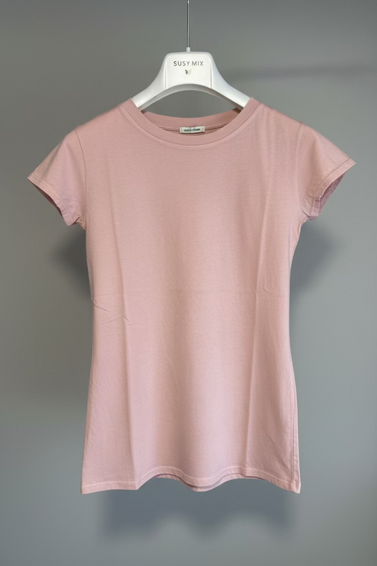 T-Shirt Slim Girocollo Manica Corta